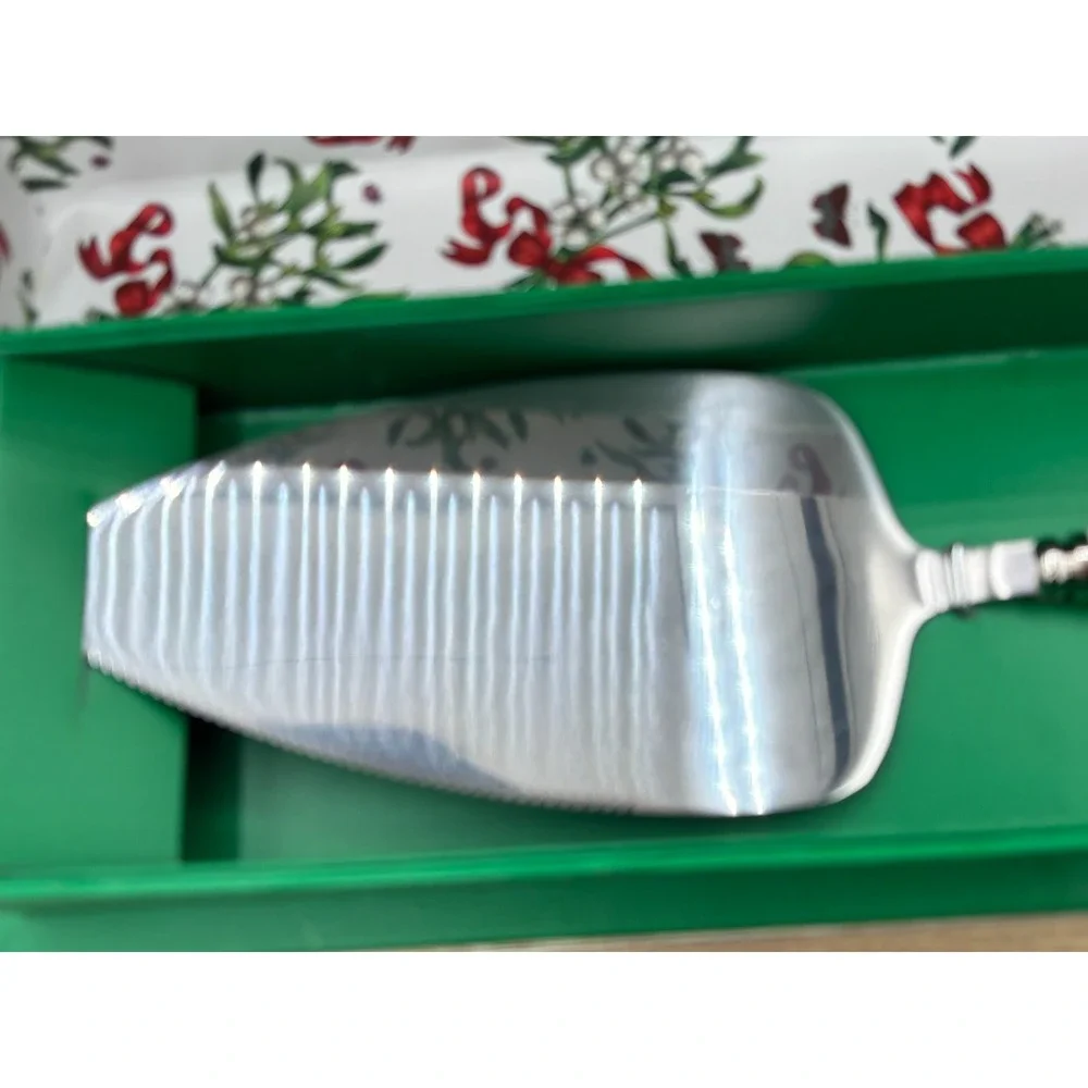 Portmeirion Botanic Garden Serving Cake Slice Mistletoe Porcelain Handle‎ NEW